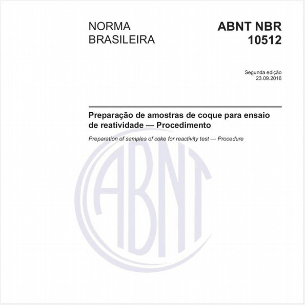 Preparação de amostras de coque para ensaio de reatividade — Procedimento