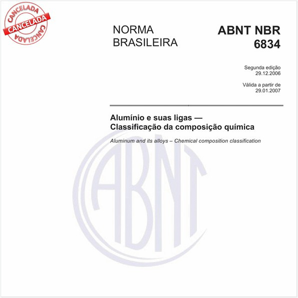 Alumínio e suas ligas - Classificação da composição química