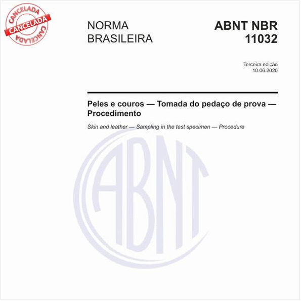Peles e couros — Tomada do pedaço de prova — Procedimento