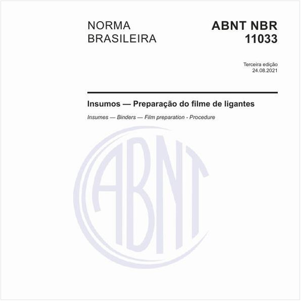 Insumos - Preparação do filme de ligantes