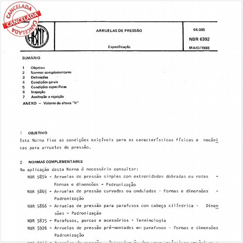 Arruelas de pressão