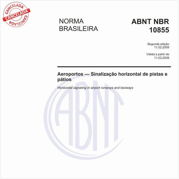 Aeroportos - Sinalização horizontal de pistas e pátios