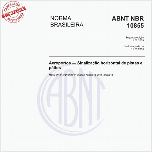 Aeroportos - Sinalização horizontal de pistas e pátios