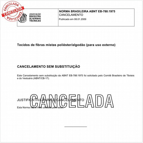 Tecidos de fibras mistas poliéster/algodão (para uso externo)