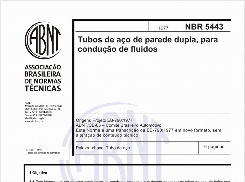 Tubos de aço de parede dupla, para condução de fluidos