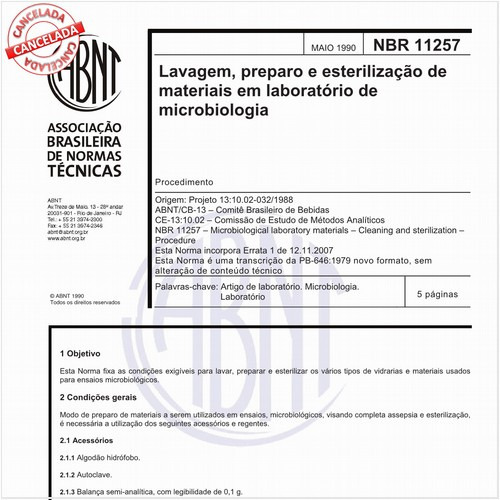 Lavagem, preparo e esterilização de materiais em laboratório de microbiologia
