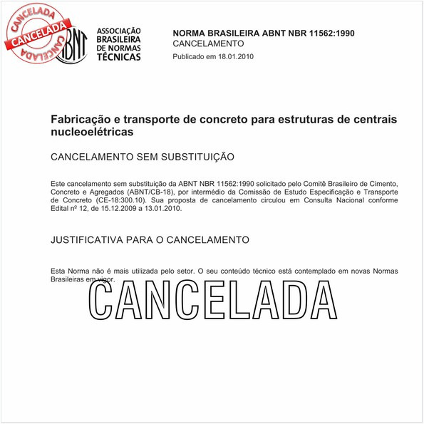 Fabricação e transporte de concreto para estruturas de centrais nucleoelétricas