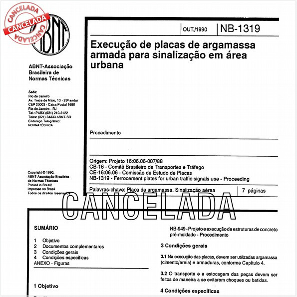 Execução de placas de argamassa armada para sinalização em área urbana