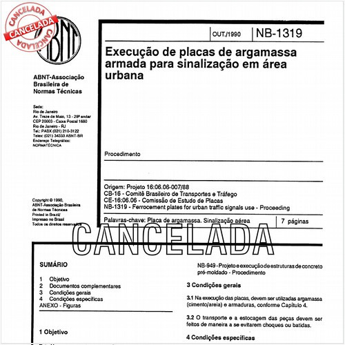 Execução de placas de argamassa armada para sinalização em área urbana