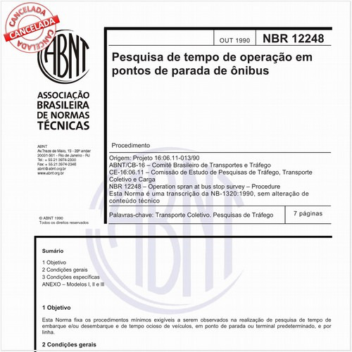 Pesquisa de tempo de operação em pontos de parada de ônibus