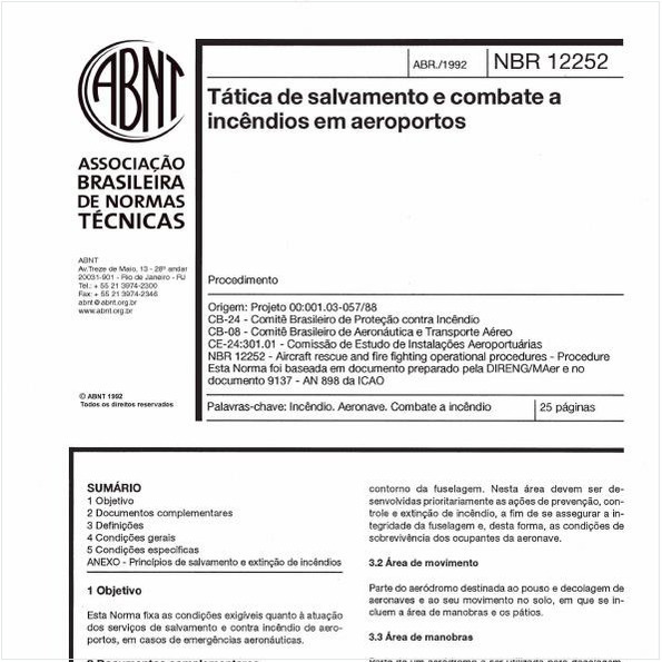 Tática de salvamento e combate a incêndios em aeroportos - Procedimento