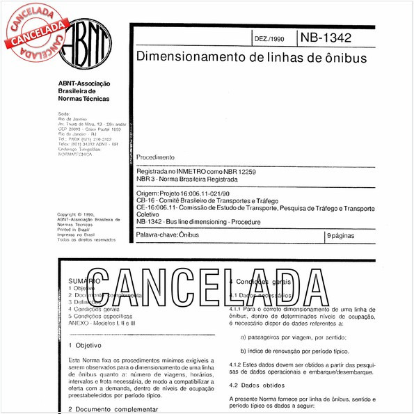 Dimensionamento de linhas de ônibus