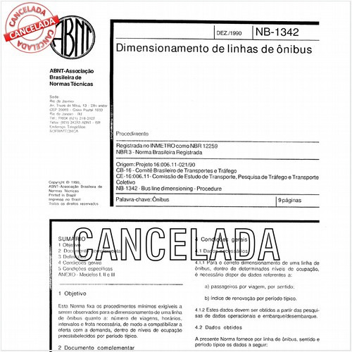 Dimensionamento de linhas de ônibus