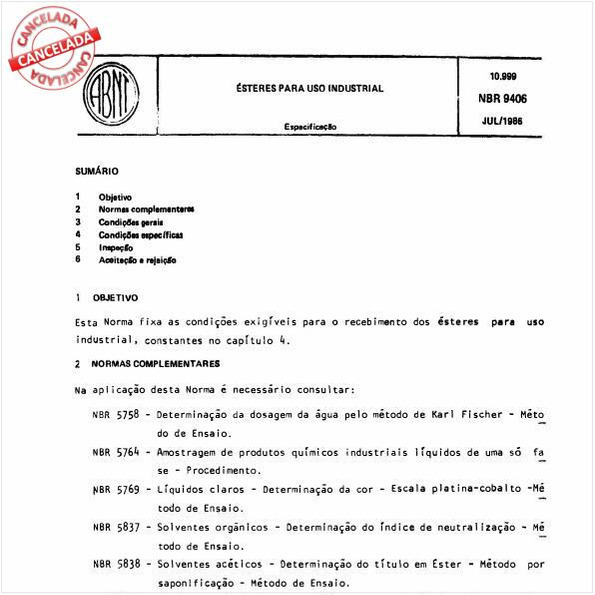 Esteres para uso industrial