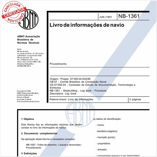 Livro de informações de navio