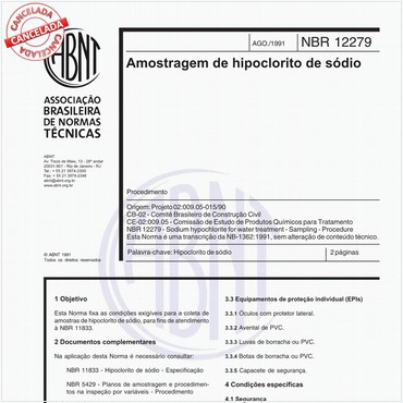 NBR12279 de 08/1991