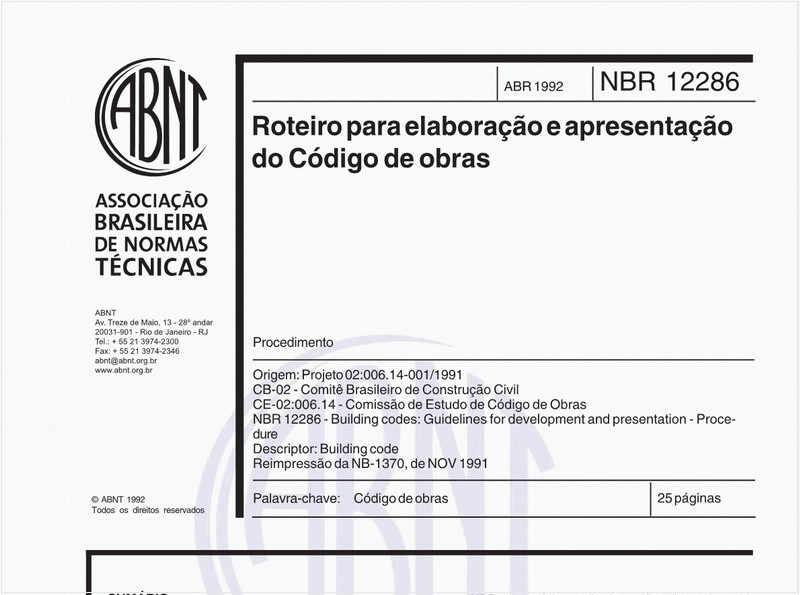 Roteiro para elaboração e apresentação do Código de Obras - Procedimento