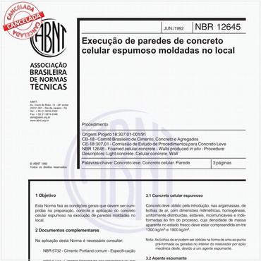 NBR12645 de 06/1992