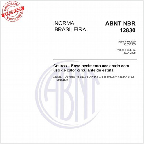 Couros - Envelhecimento acelerado com uso de calor circulante de estufa