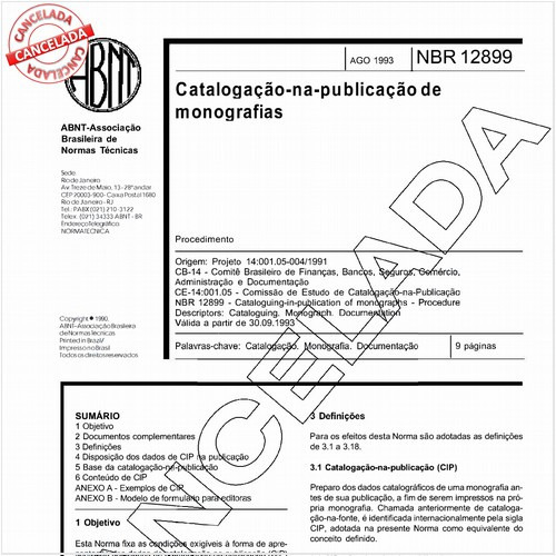 Catalogação-na-publicação de monografias