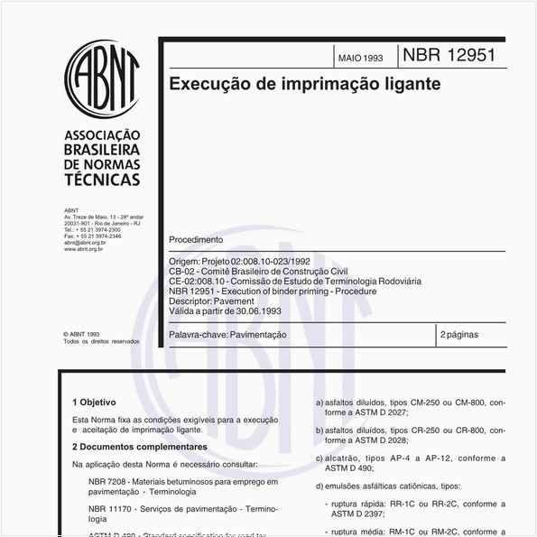 NBR12951 de 05/1993