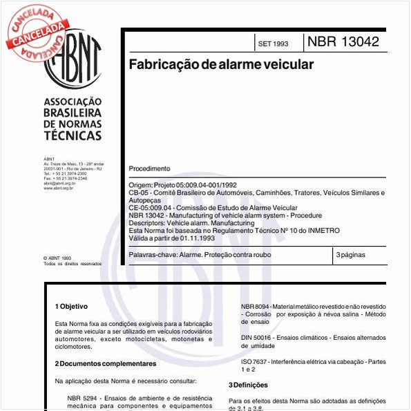 Fabricação de alarme veicular