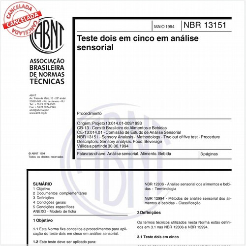 Teste dois em cinco em análise sensorial