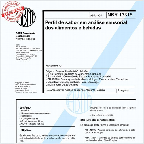 Perfil de sabor em análise sensorial dos alimentos e bebidas