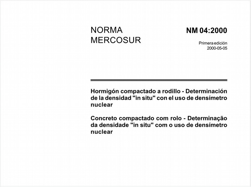 Concreto compactado com rolo - Determinação da densidade "in situ" com o uso de densímetro nuclear