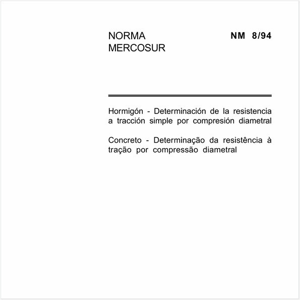 Concreto - Determinação da resistência à tração por compressão diametral