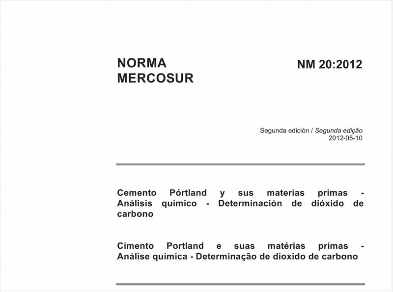 Cimento Portland e suas matérias primas - Análise química - Determinação de dióxido de carbono por gasometria