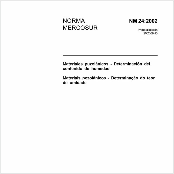 Materiais pozolânicos - Determinação do teor de umidade