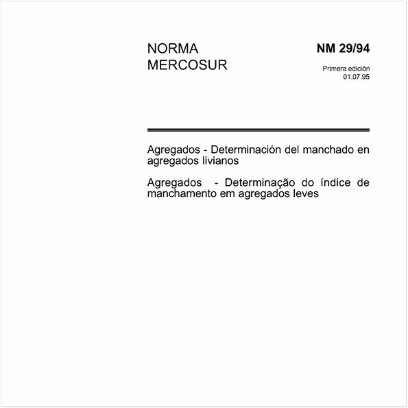 Agregados - Determinação do índice de manchamento em agregados leves