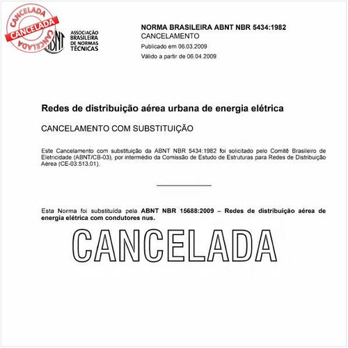 Redes de distribuição aérea urbana de energia elétrica