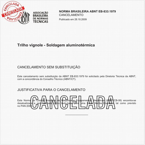 Trilho Vignole - Soldagem aluminotérmica