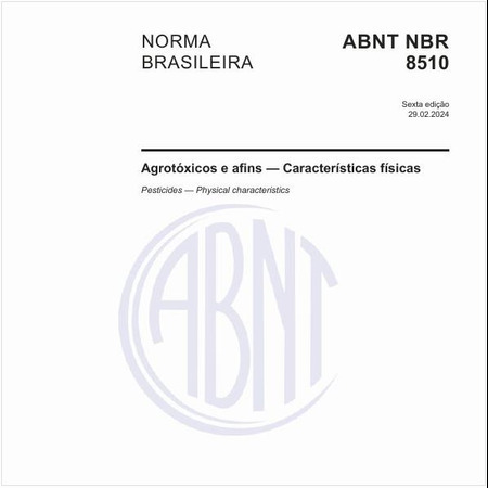 Agrotóxicos e afins — Características físicas
