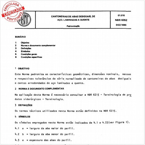 Cantoneiras de abas desiguais, de aço, laminadas a quente