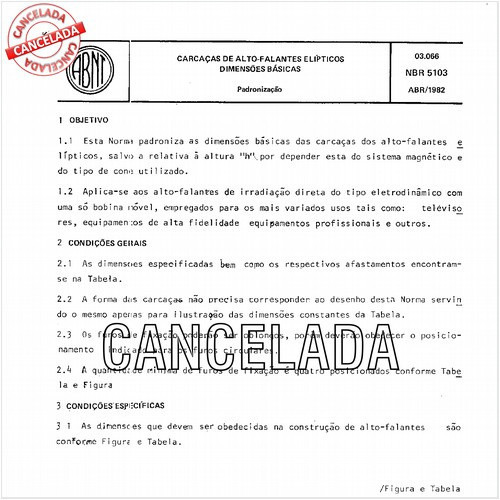 Carcaças de alto-falantes elipticos - Dimensões básicas