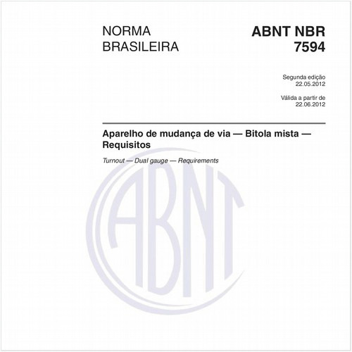 Aparelho de mudança de via — Bitola mista — Requisitos