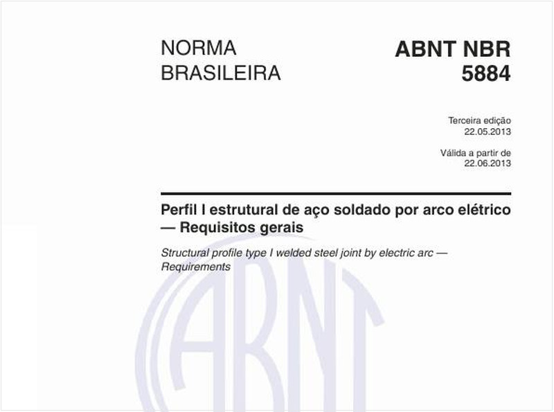 Perfil I estrutural de aço soldado por arco elétrico — Requisitos gerais