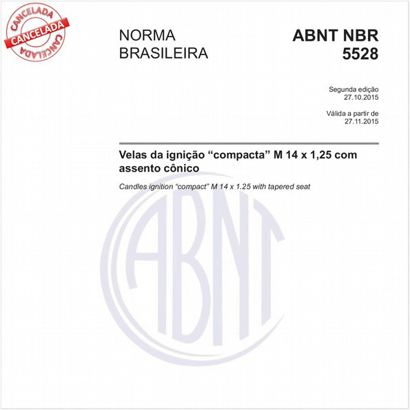 Velas da ignição "compacta" M 14 x 1,25 com assento cônico