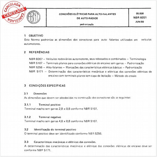 Conexões elétricas para alto-falantes de auto-rádios