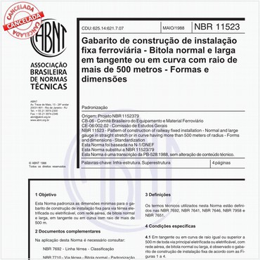 NBR11523 de 05/1988