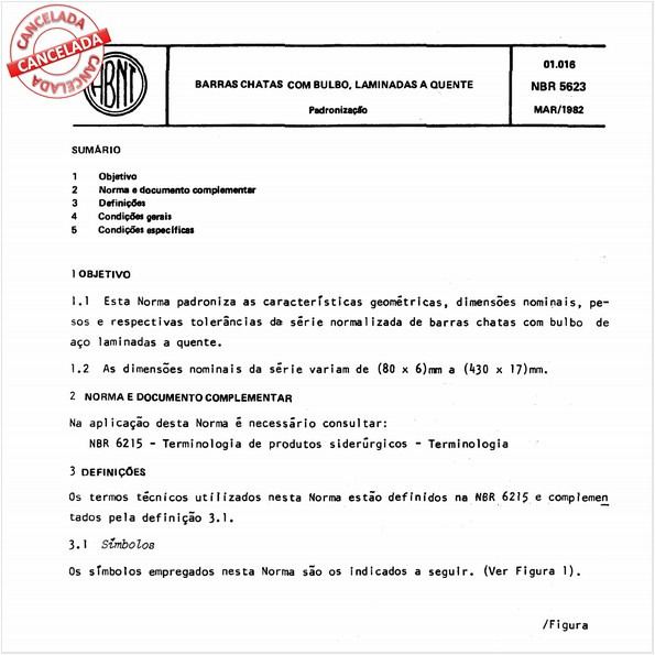 Barras chatas com bulbo, laminadas a quente