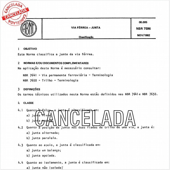 Via férrea - Junta