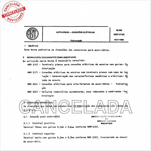 Auto-rádio - Conexões elétricas