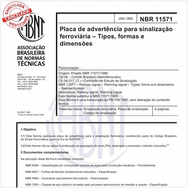 NBR11571 de 01/1990