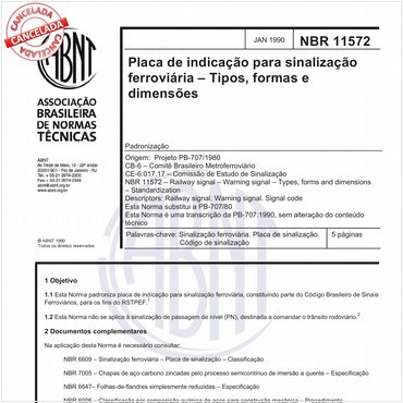 NBR11572 de 01/1990