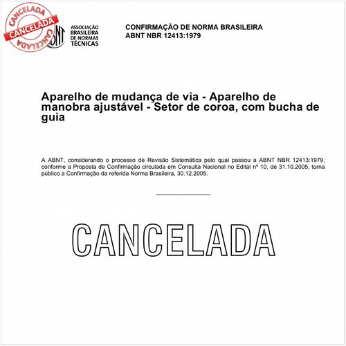 Aparelho de mudança de via - Aparelho de manobra ajustável - Setor de coroa, com bucha de guia