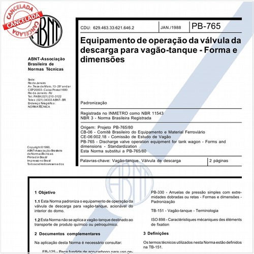 Equipamento de operação da válvula da descarga para vagão-tanque - Forma e dimensões